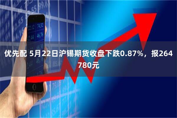 优先配 5月22日沪锡期货收盘下跌0.87%，报264780元