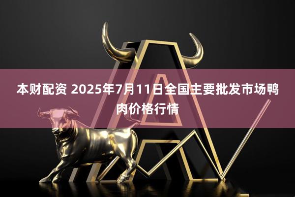 本财配资 2025年7月11日全国主要批发市场鸭肉价格行情