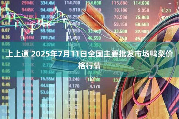 上上通 2025年7月11日全国主要批发市场鸭梨价格行情