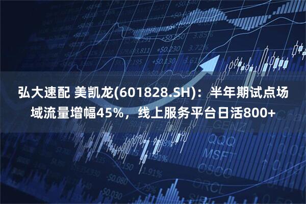 弘大速配 美凯龙(601828.SH)：半年期试点场域流量增幅45%，线上服务平台日活800+