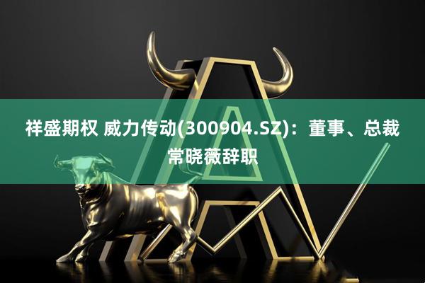 祥盛期权 威力传动(300904.SZ)：董事、总裁常晓薇辞职